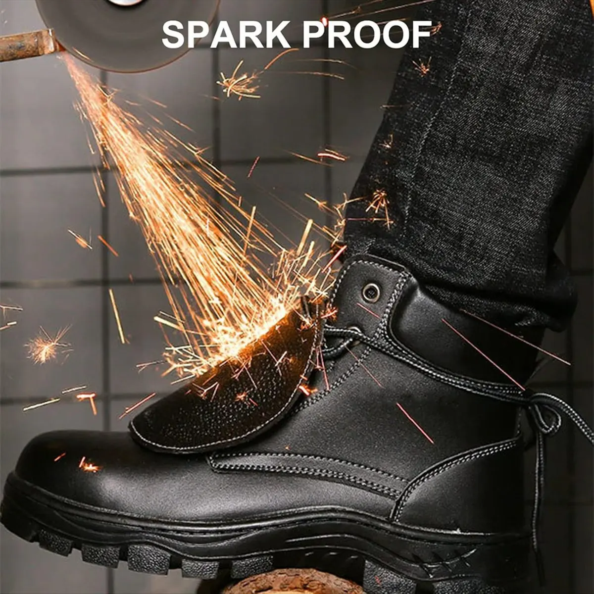 

A56K Metatarsal Guards for Work Boots, Unisex Toe Protector Shield Attachment for Most Safety Boots and Shoes 1Pair
