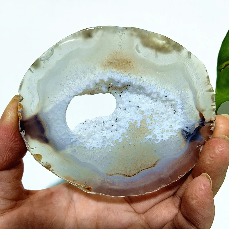 Natural Stone Agate Geode Crystal Chips Cluster Meditation Energy Spiritual Witchcraft Feng Shui Crystal Room Ornaments