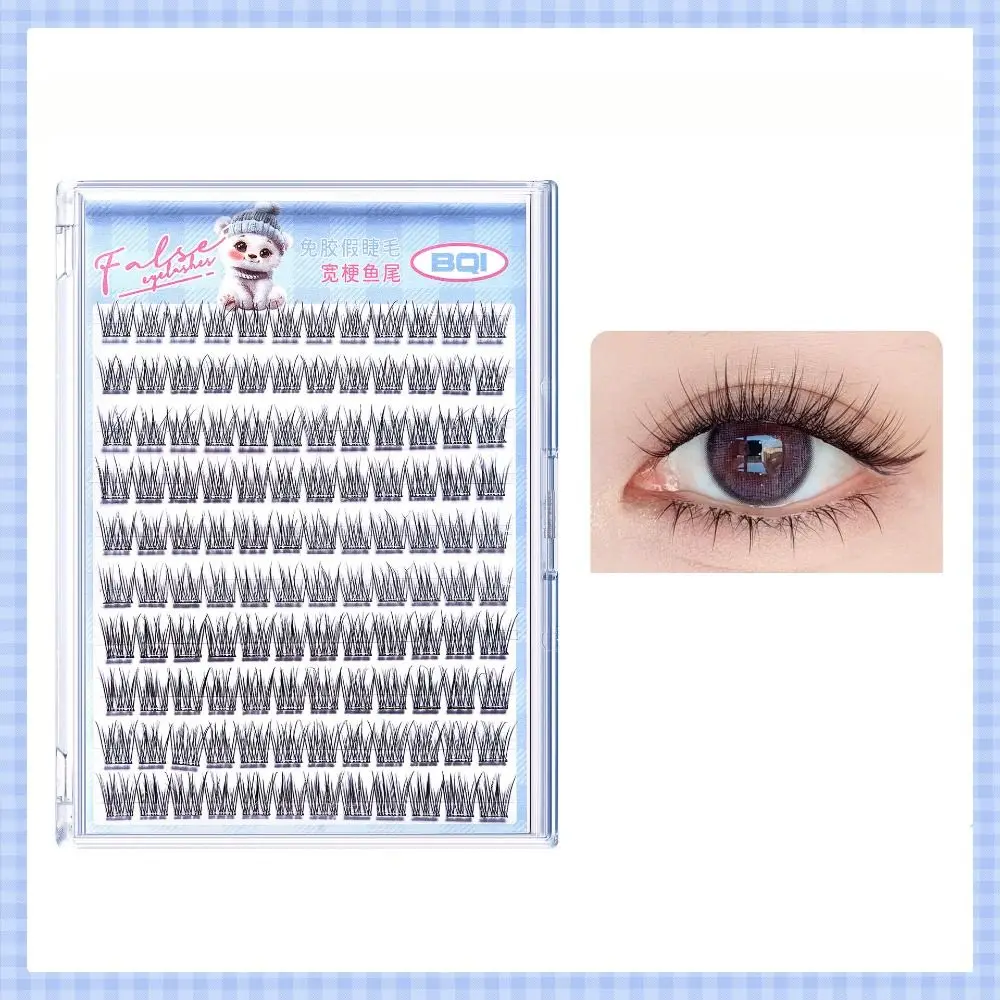 

5D Glue-Free Fake Lashes 10 Rows DIY Segmented Eyelashes Bundles Resuable Makeup Self-adhesive False Eyelashes Ladies Girls
