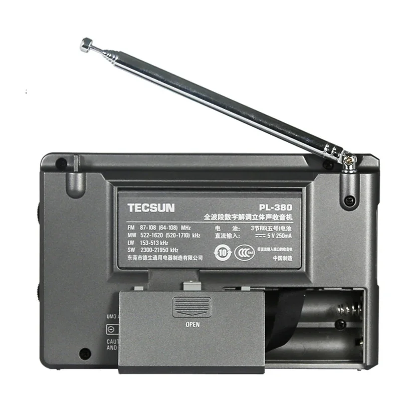 Tecsun-جهاز استقبال راديو ستريو رقمي ، جهاز ستريو محمول كامل النطاق ، حجم صغير ، من من من من من من من من نوع دي إس بي ، من نوع بي إل ، FM ، MW ، SW ، LW