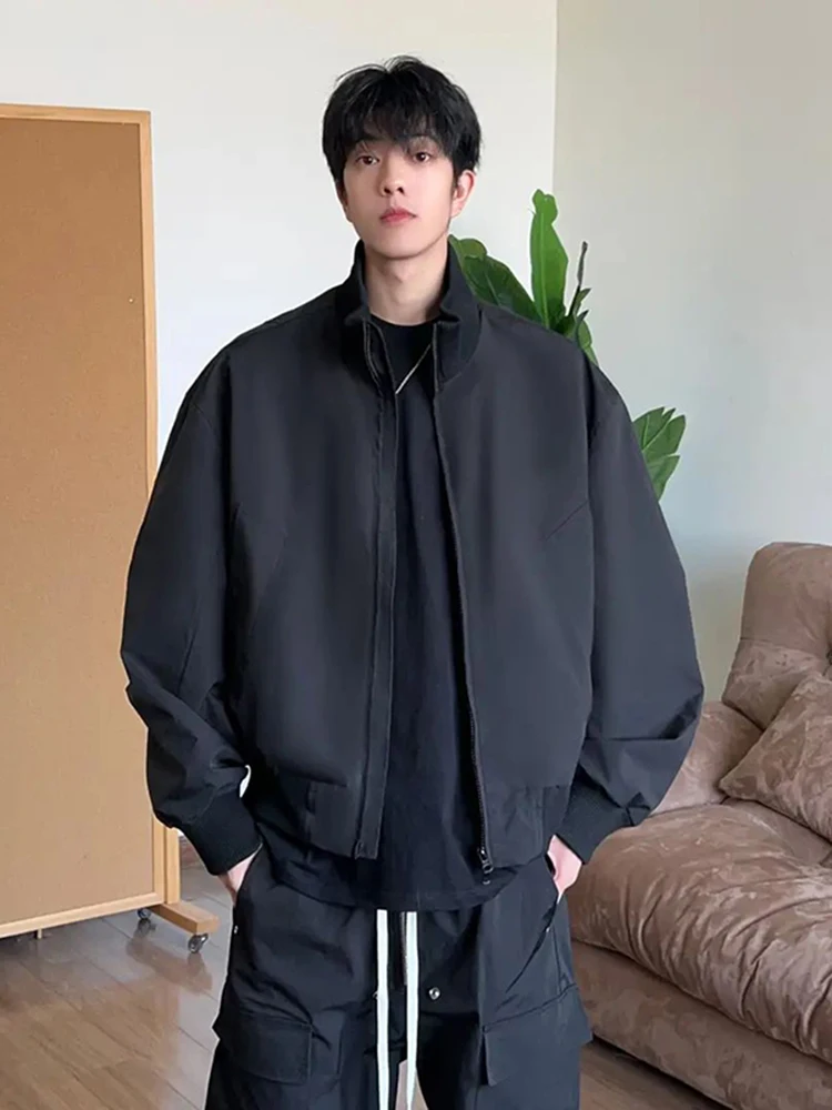 

Tee-Proof Stand Collar ort Baseball Jaet Men's Spring Autumn Trendy American Flight Jaet Premium Feeling Workwear Out...