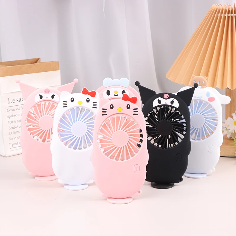 

Sanrio Cartoon Small Fan Portable USB Charging Handheld Mini Student Summer Outdoor Portable Fan Travel Outdoor