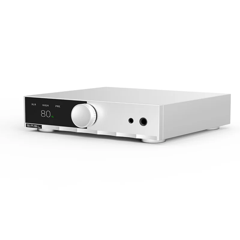 SMSL H200 Headphone Amplifier High/Med/Low Gear Gain Switch Control, Pre-output Function with Remote Control Amp