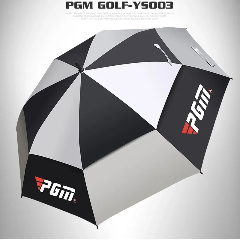 PGM Golf Umbrella Double-layer Wear-resistant Rain-proof Sunscreen Fiberglass Material Spring and Summer Automatic Manual YS003