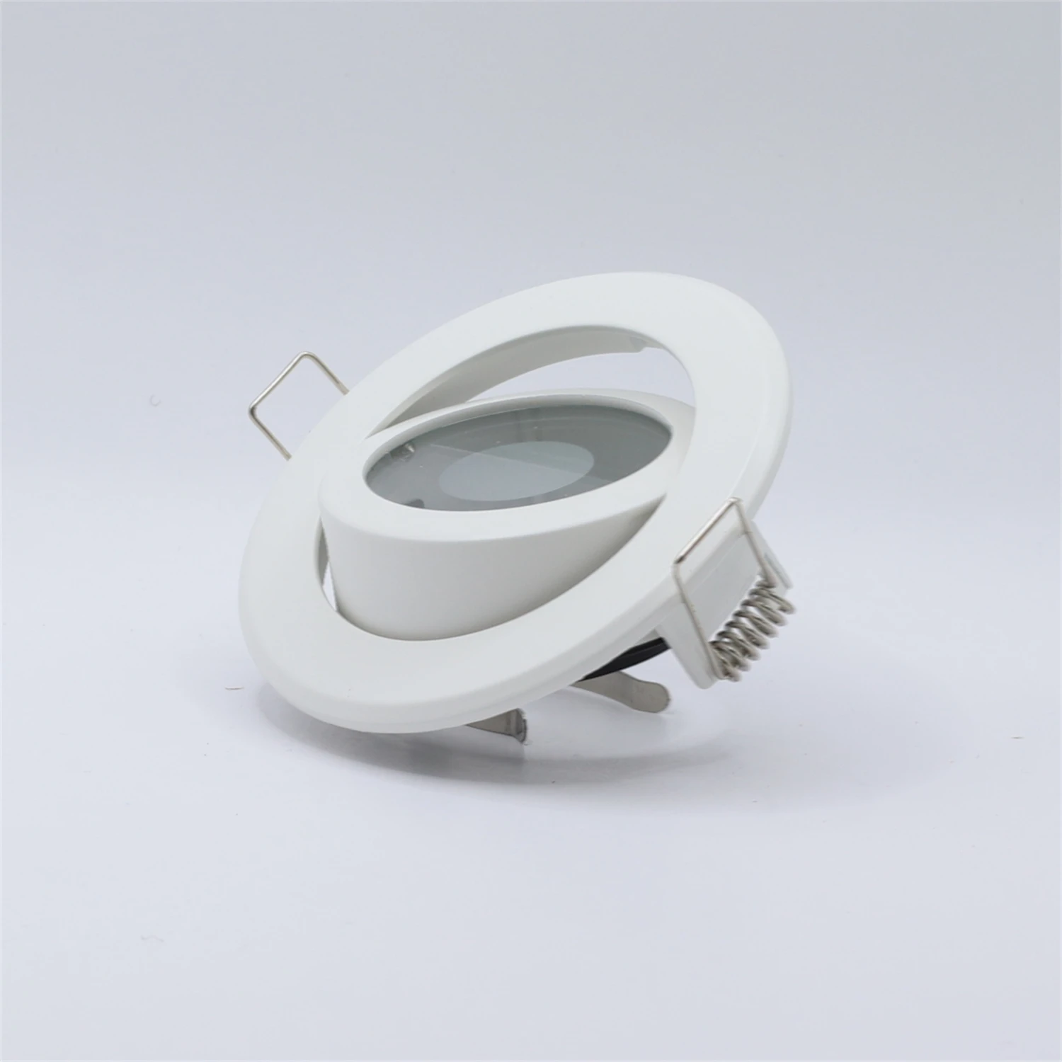 Hot Selling Waterdichte Ronde Inbouw Plafond Verstelbare Uitsparing 55Mm Frame Mr16 Gu10 Lamp Armatuur Downlight Houder