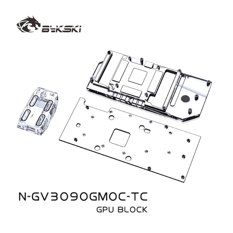 Bykski GPU Block for Gigabyte RTX3080/3090/3080TI Gaming OC Backplane Water Cooling Video Card/Copper Radiator N-GV3090GMOC-TC