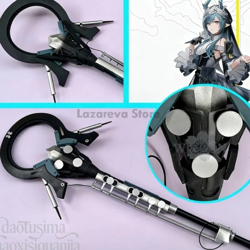 Tienda Lazareva, Xaihi Cosplay, Anime, Juego Arknights: Endfield, Varita Mágica de 180 cm, Accesorios de Ácido Poliláctico 3D, Estilo Punk