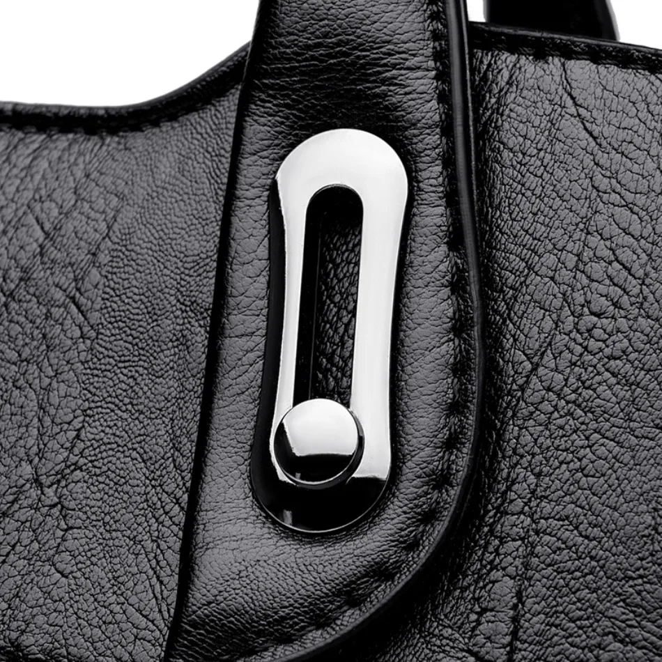 3 Layers Large Capacity Designer Women Top-Handle Bags Shoulder Crossbody Bags for Women Luxury Patent Leather Casual Tote Bag