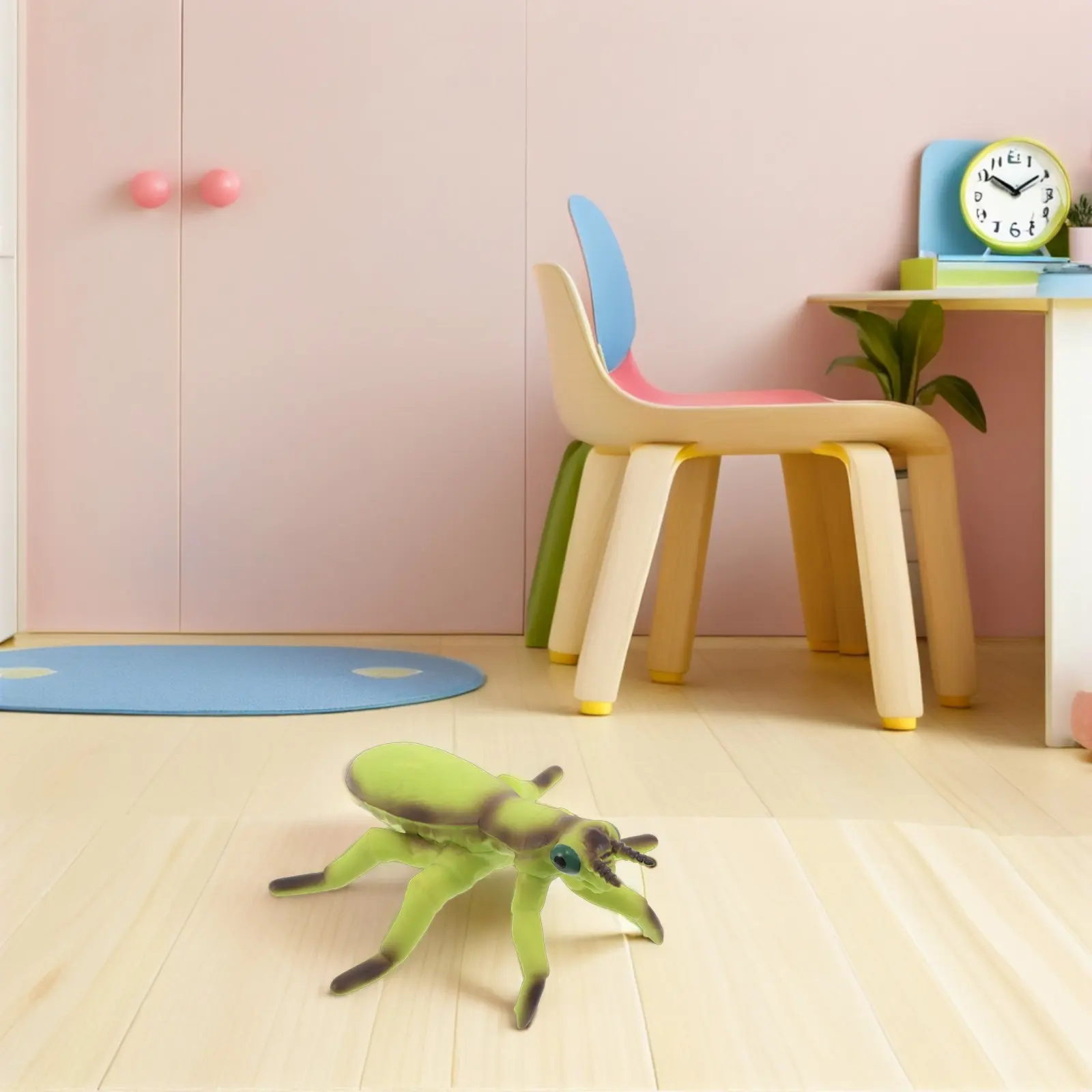 Realistic Grasshopper and Mantis Soft Stuffed Insect Animal for Kids Educational Play Outdoor Yard Decoration Halloween Goody