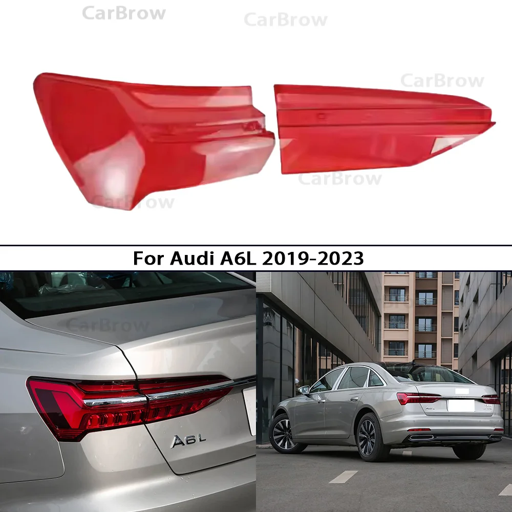 

Крышка заднего фонаря, замена оригинального абажура для Audi A6 A6L C8 2019-2023, автомобильные аксессуары, задний внешний корпус заднего фонаря