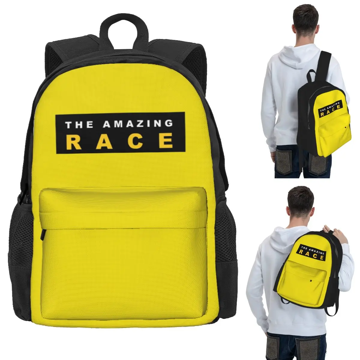 Roudtour Amazing Race Student Backpack School Bag Hiking Travel Daypack for Boys Girls Bookbag Shoulder Bags