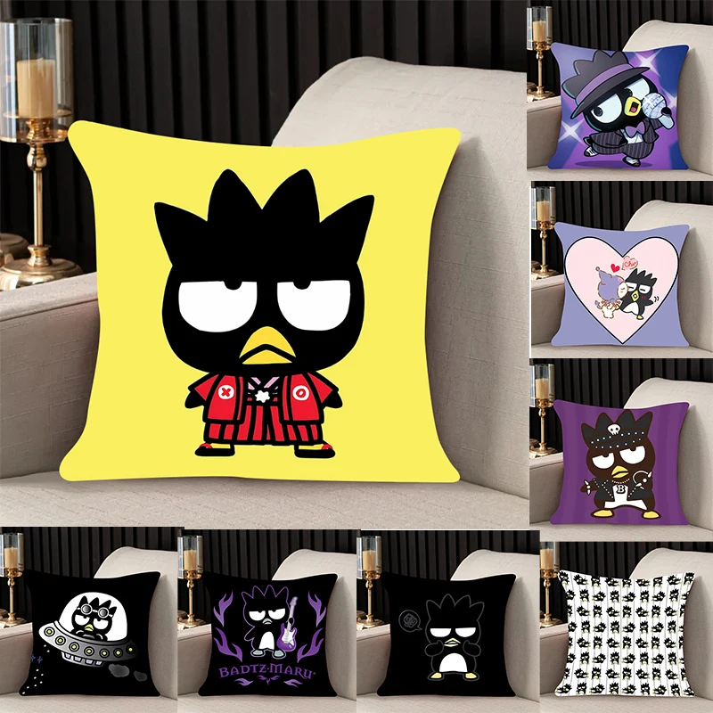 

home decor Pillow Cover Bad Badtz-maru iving room bedroomo office car 45x45 Dakimakura Throw Pillows Square Pillowcase