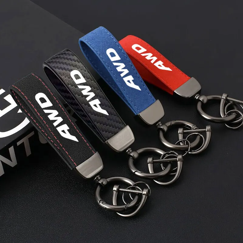 

Fashion Solid Color Keychain Key Chain Men Women Key Strap Waist Wallet KeyChains Lanyard Business Gift Keyrings For Volvo AWD