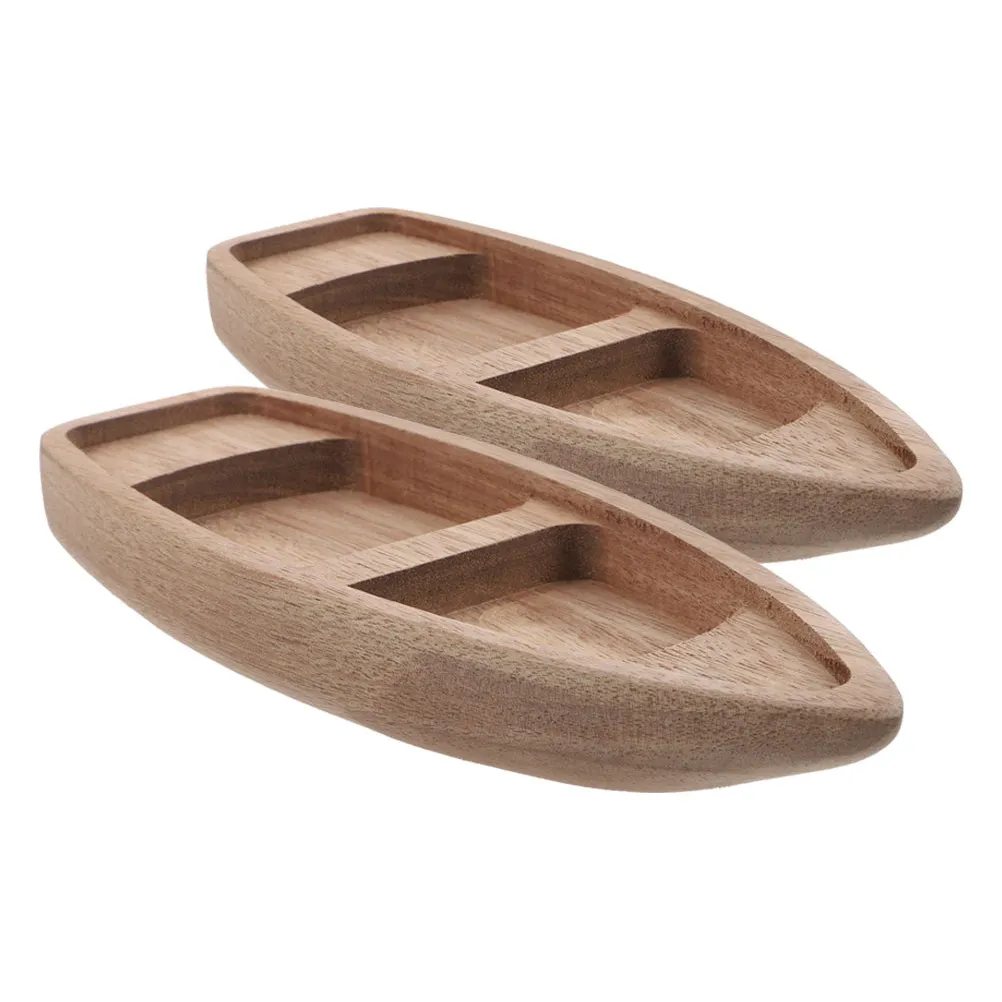 

2Pcs Wooden Mini Sailboat Decorative Rustic Nautical Home Desk Bookshelf Ocean Coastal Accent Handcrafted Small Wood Boat