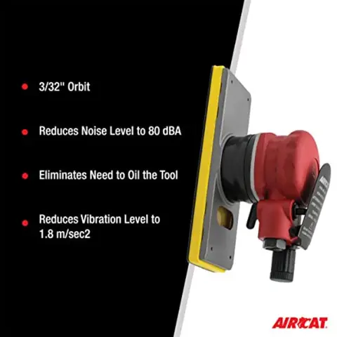 Pneumatiska verktyg 6700JBS332: Jitterbug-slipmaskin med 3 32-tums omloppsbana och 10 000 varv/min för precisionsslipning i bilverkstad 10 best sales pneumatisk luftslipmaskin - №3