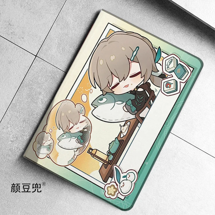 Qingque Anime Honkai Star Rail For iPad Air4 5 10.9 Mini 5 6 For Pro 12.9 11 10.5 Luxury Silicone For iPad 10th Protective Shell
