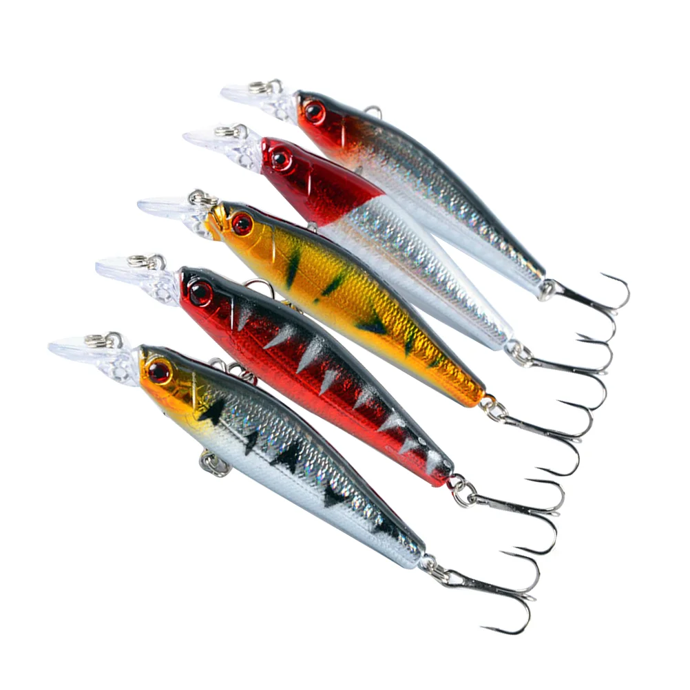 

5 Pcs Fishing Lures Plastic Baits Artificial Floating Fishing Lures Deep Sea Baits Fishing Baits Artificial Fishing Lures