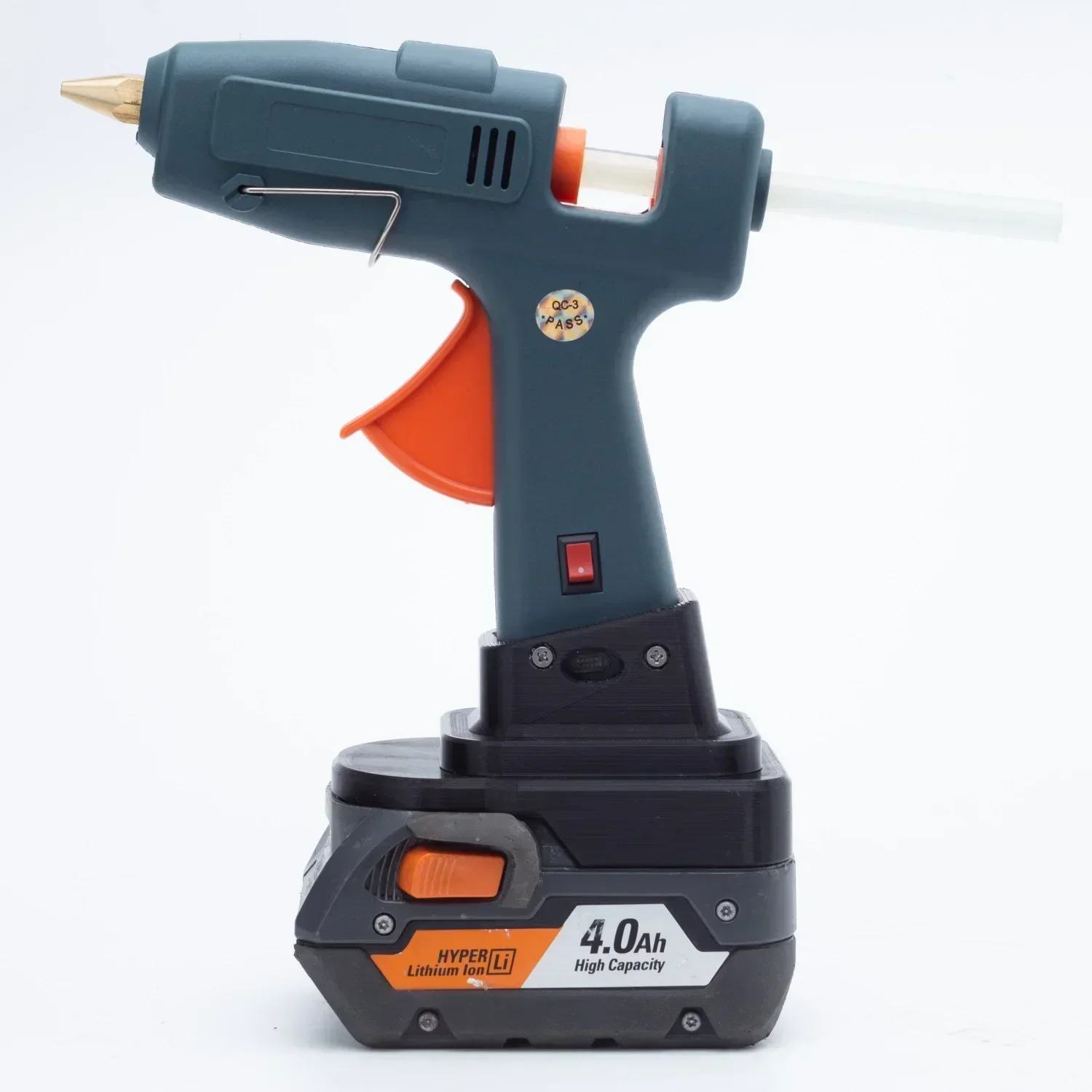 Cordless Electric Hot Glue Gun For Ridgid AEG 18V Lithium Battery Repair DIY Tool Hot Melt Welding with 10pcs Strip