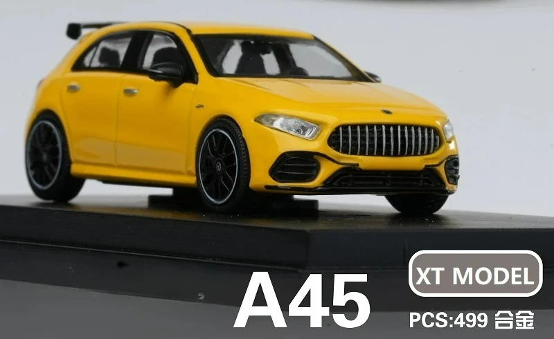 

Коллекционная модель автомобиля 1:64 MB A45, желтая, из литого металла