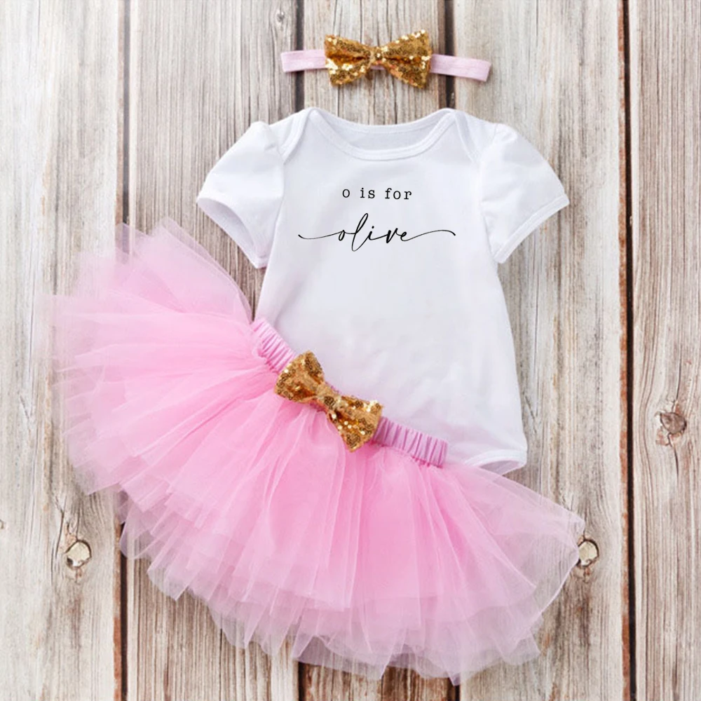 

Mother's Day Baby Clothes New Born Custom Name Three Piece Set New Born Baby Items Baby Clothes Girls 0 To 12 Months