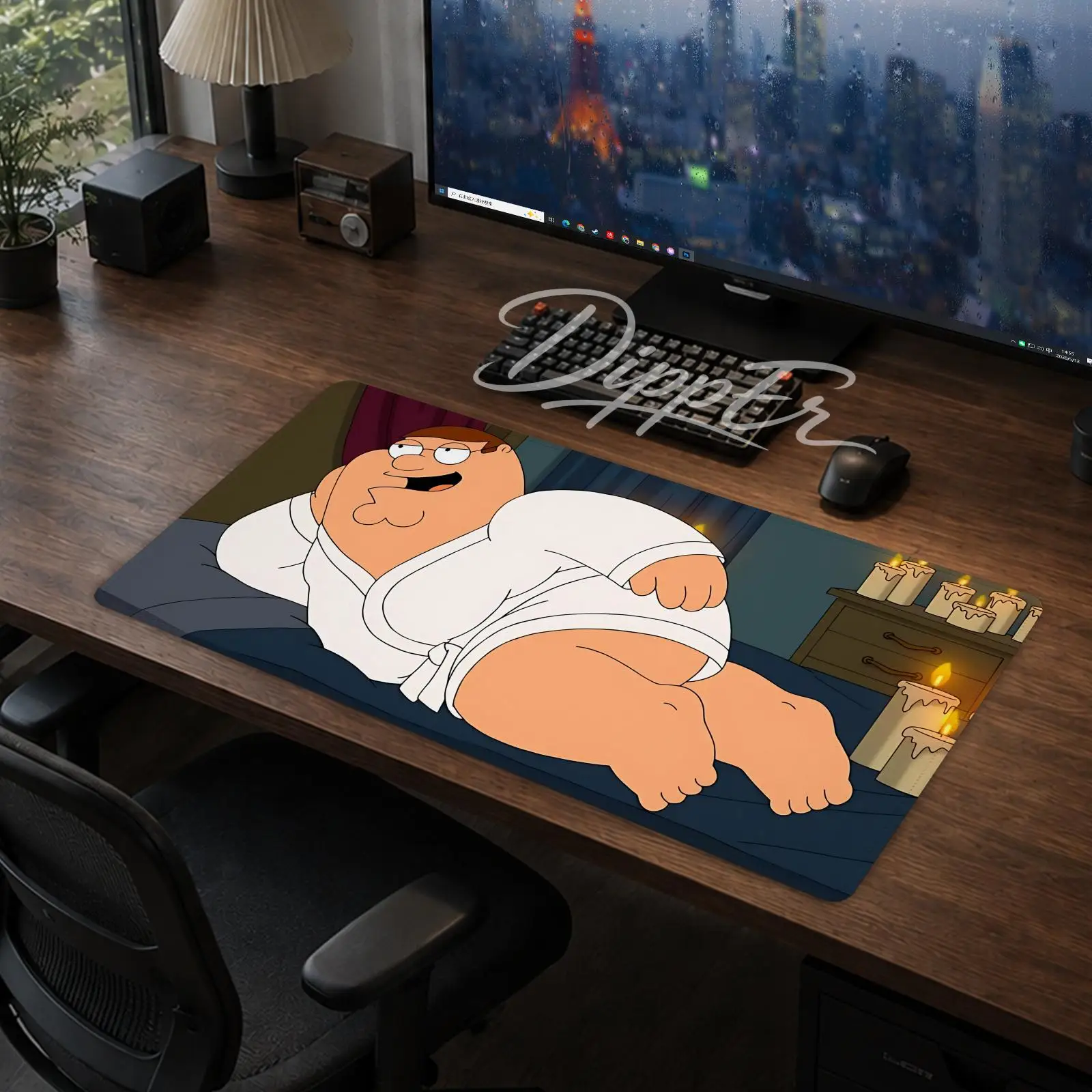 A-Family Guy Mouse Pad Office Large Desk Mat Gaming Mousepad Rubber Bottom Non-Slip Cushion 900X400