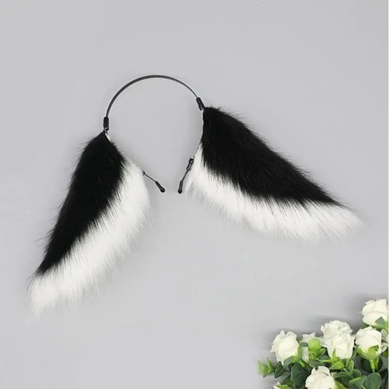 195E الاصطناعي Lop سماعة أذن تأثيري حلي Hairhoop حفلة تنكرية هيرباند أنيمي أغطية الرأس دور اللعب اكسسوارات للشعر #5