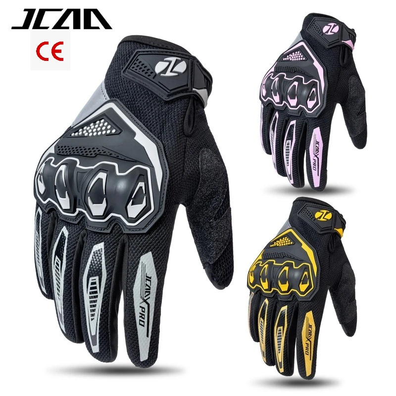 

All Season Full Finger Motorcycle Gloves Breathable Shock Resistant Protective Off Road Riding Gear for Motorbike ScooterDriving
