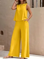 Conjunto de pantalones sin mangas