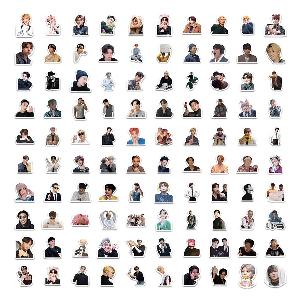 100 قطعة Kpop المعبود ملصق ATEEZ الكورية الصبي مجموعة ملصقات DIY بها بنفسك الأمتعة المحمول الهاتف الغيتار سكيت الشارات مقاوم للماء اللعب هدية #3