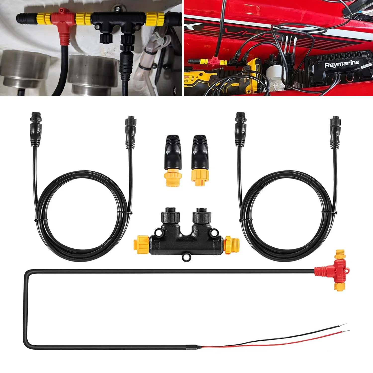 NMEA 2000 Dual Device Starter Kit to Process NEMA 2K Network for Lowrance Simrad Garmin, Provide Better Network Reliability