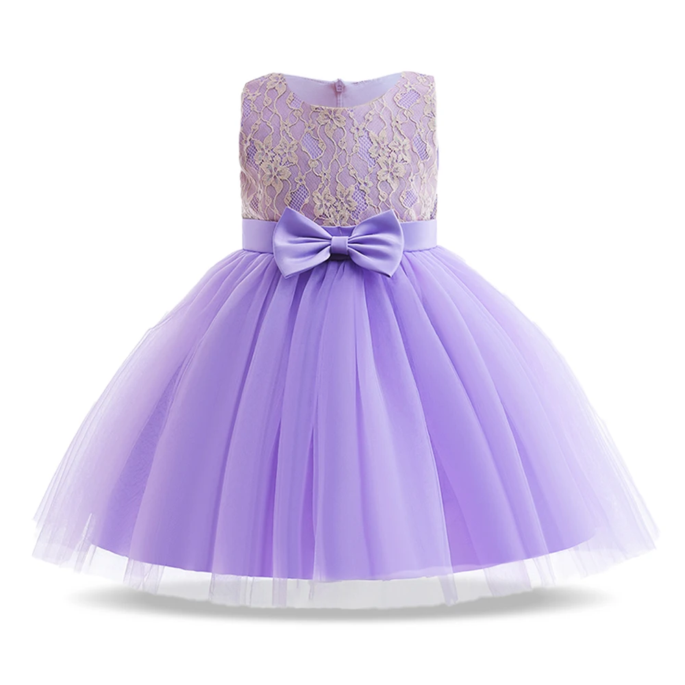 2PCS Kids Girls Party Dress For Wedding Ball Gown Children Girl Birthday Princess Clothes Bow Elegant Kids Evening Dresses 3 10Y