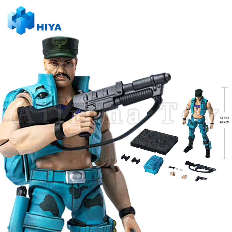 [Pre-Order]HIYA 1/18 4inch Action Figure Exquisite Mini Series G.I.Joe Gung-Ho Marine Version Anime For Gift