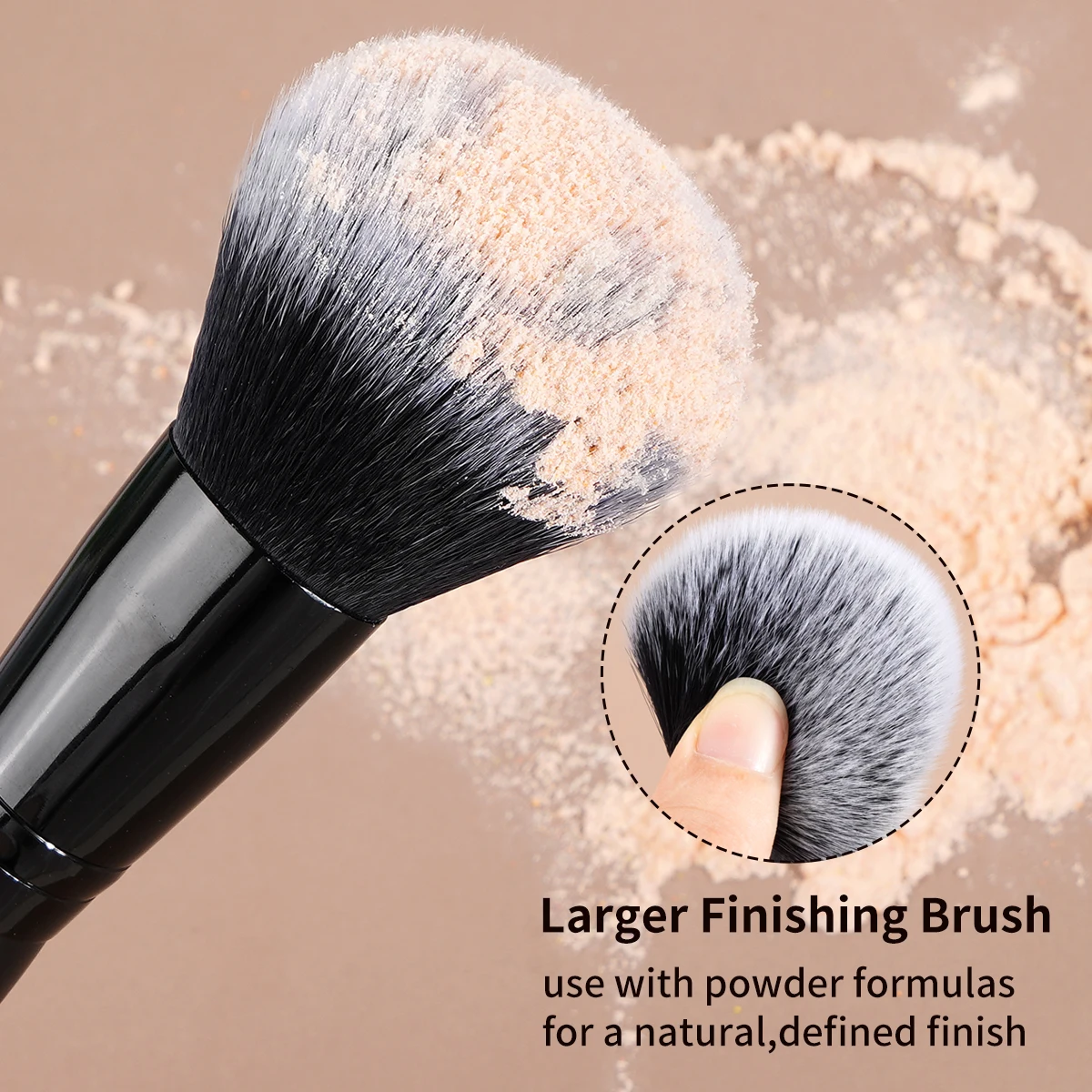 MAANGE Set di pennelli per trucco professionale da 20 pezzi con custodia per fondotinta, fard, ombretto, regalo per principianti