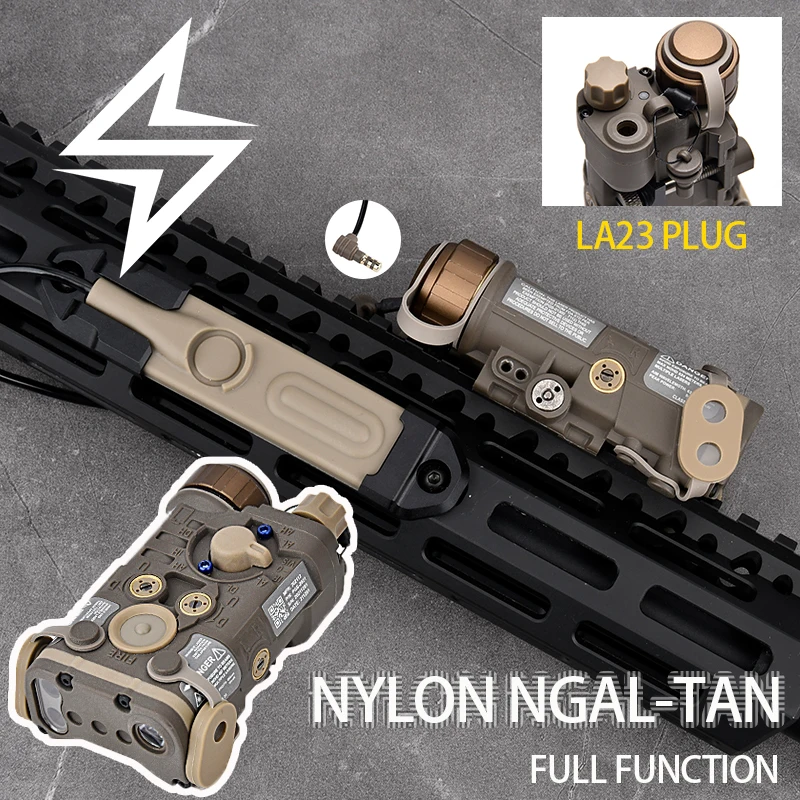 

New NGAL Laser TAN Infrared Laser L3-NGAL Red Green Ray White LED Strobe Light Pressure Switch Slot Picatinny/Mlok Rail Mount