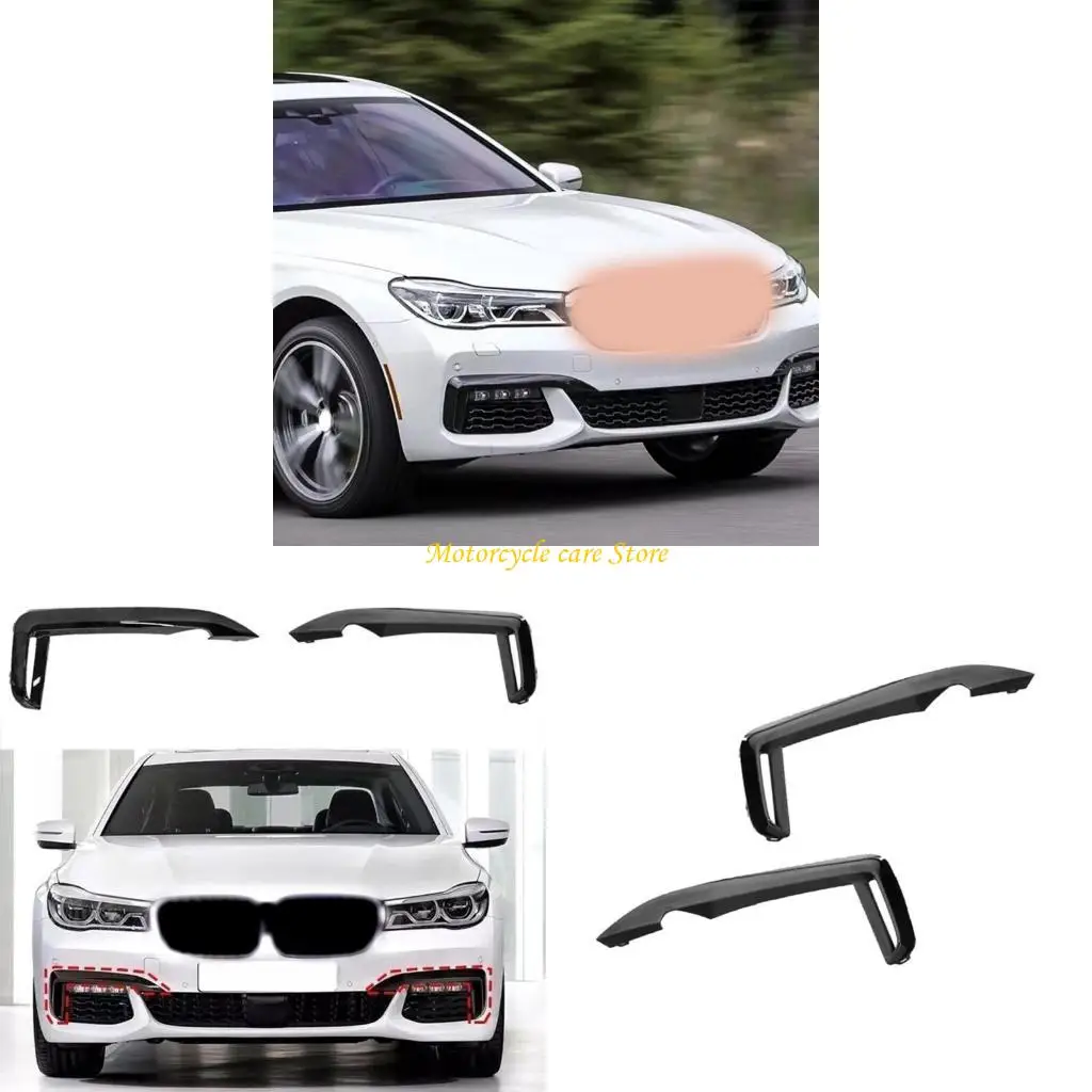 

U75F Front Bumper Fog Light Cover Molding Easy Installation Replace 51118061119 for 2016-2019 Automotive Accessories