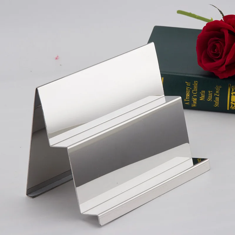 Stainless steel double-layer handbag display stand Stainless steel wallet  stand Long clutch bag display props Cross-border