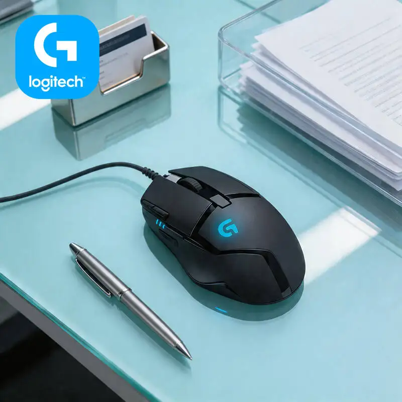 High-Precision Logitech G402 Mouse 4000 DPI On-the-Fly Switch 1ms Response Anti-Slip for Competitive Gaming Events