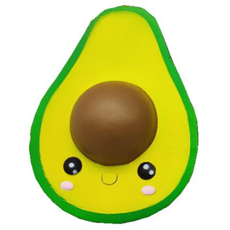 Jumbo aguacate Squishy lindo lento aumento suave juguete para apretar simulación dulce perfumado alivio del estrés para chico bebé regalo de Navidad Toy10 * 13CM