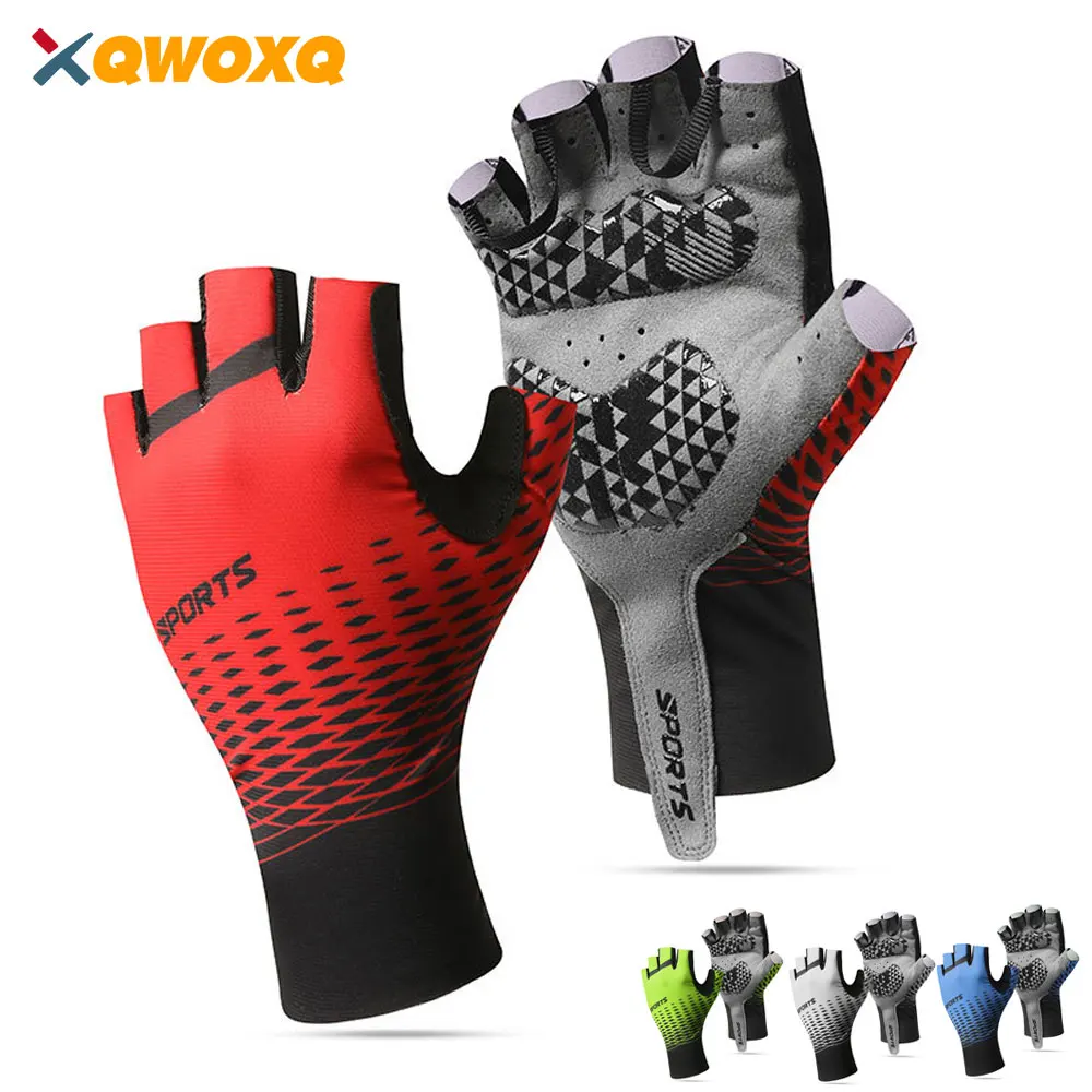 

1 Pair Sports Cycling Gloves Half Finger Bike Gloves - Mountain Biking Gloves for Men and Women MTB Bicycle Gloves Working Out