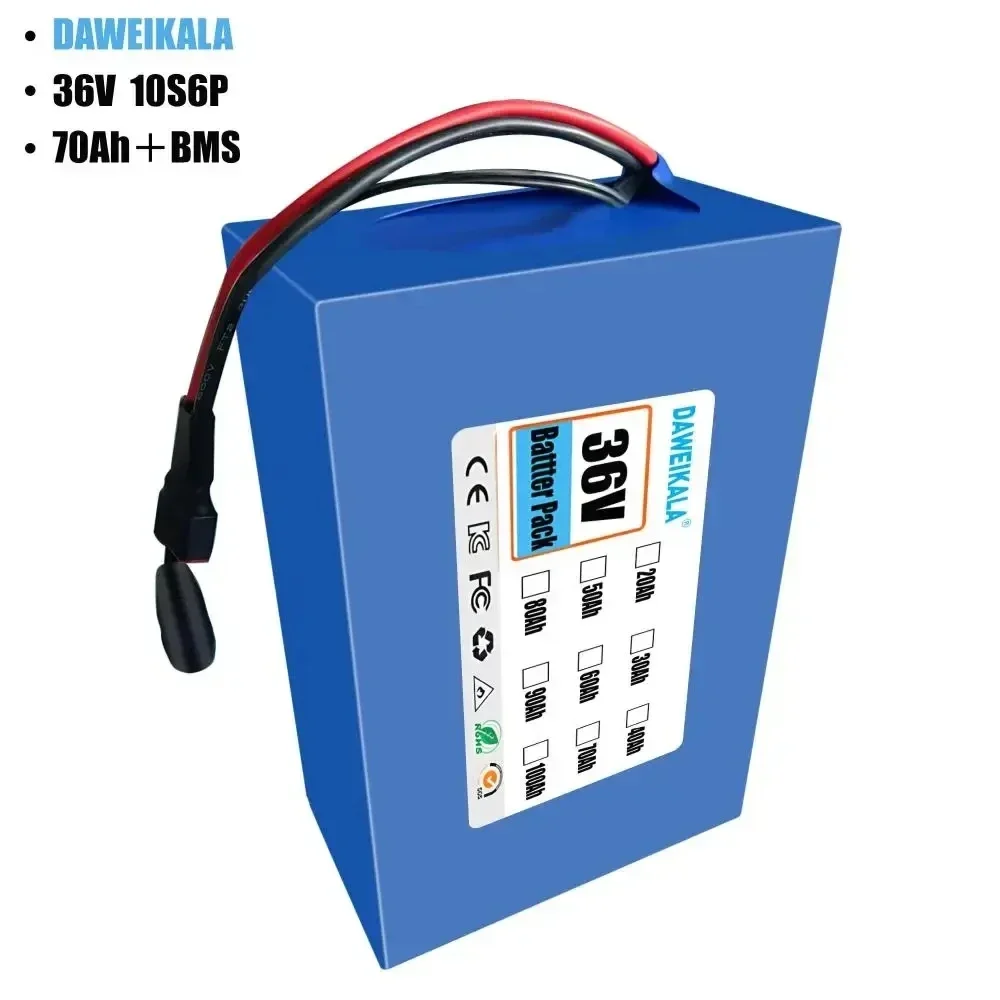 For 36V 10S6P 70000mAh 36v Electric Scooter Battery Lithium Electric Scooter 1000W Electric Scooter Battery