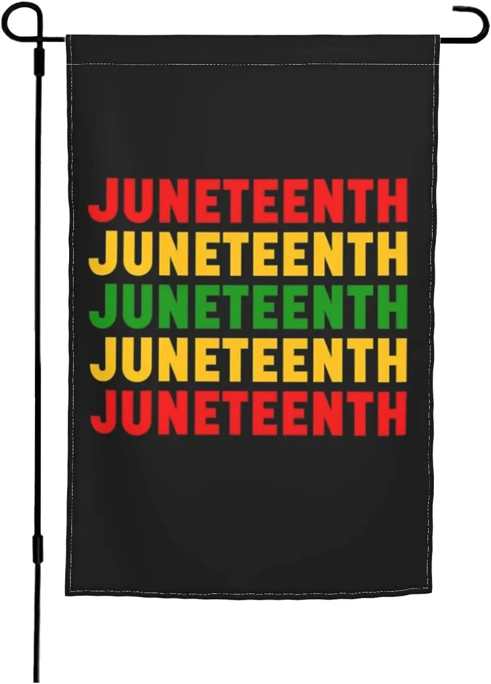 Juneteenth Garden Flag 12x18 Double Sided Small Banner For Outside Outdoor Decorations African Afro American Festival Celebratio