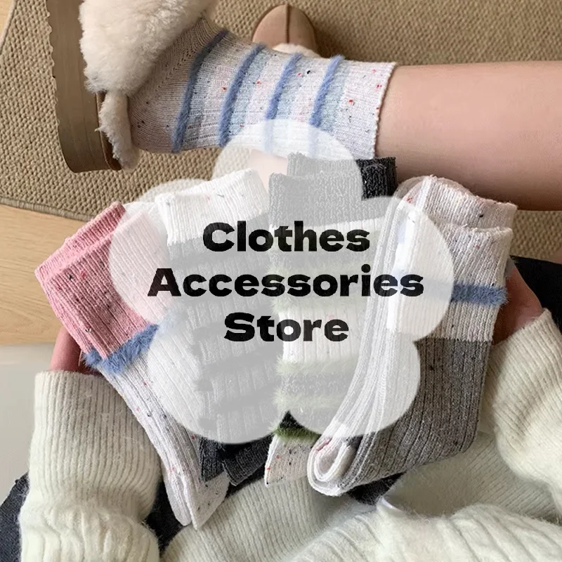 

Носки Fair Isle в корейском стиле, осенние и зимние вязаные теплые женские носки