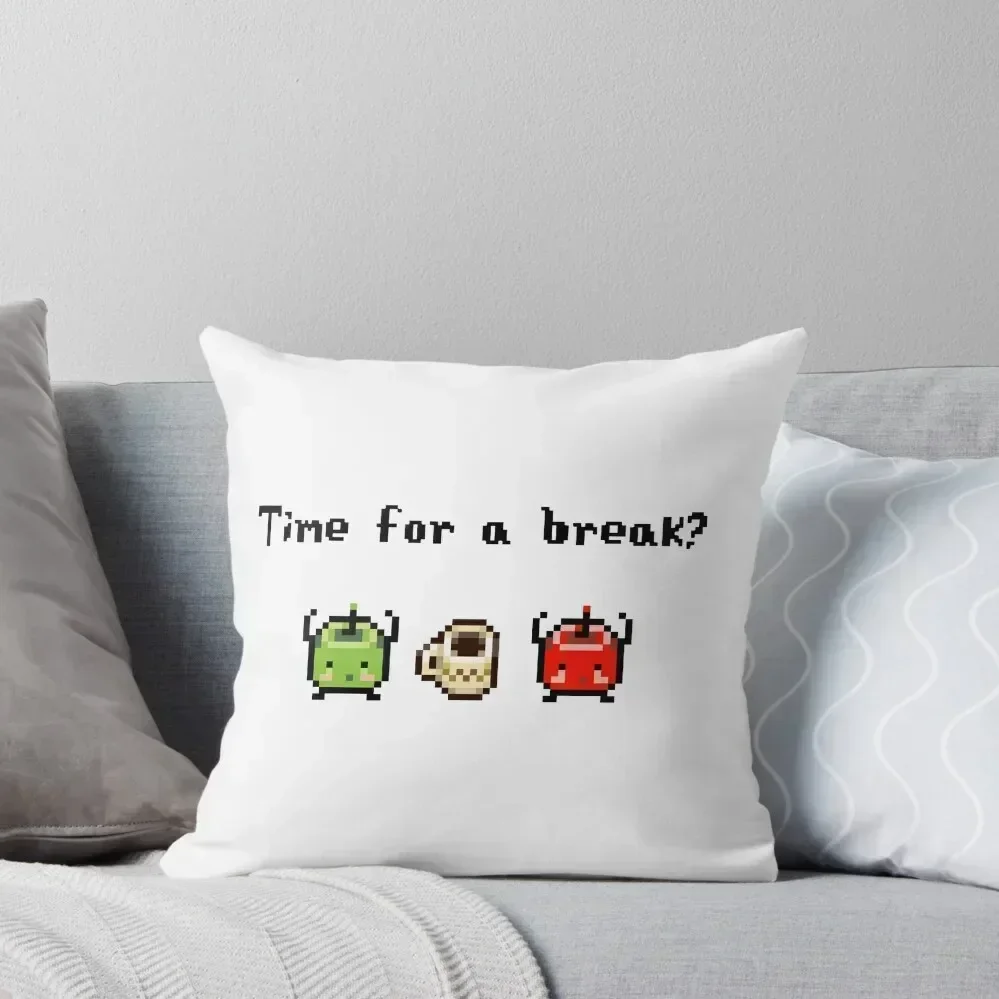 

Junimo Tea Break Stardew Valley Throw Pillow Cushions For Children Cushion Cover For Sofa anime girl pillow
