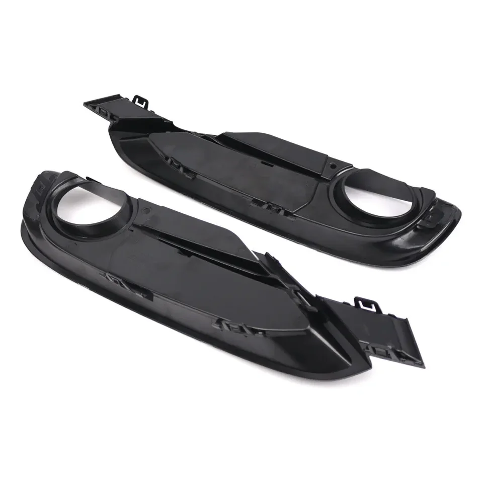 Left Side Chrome Bumper Fog Light Cover For BMW 3 Series F30 2012-2015 – Carbon Fiber + Stainless Steel