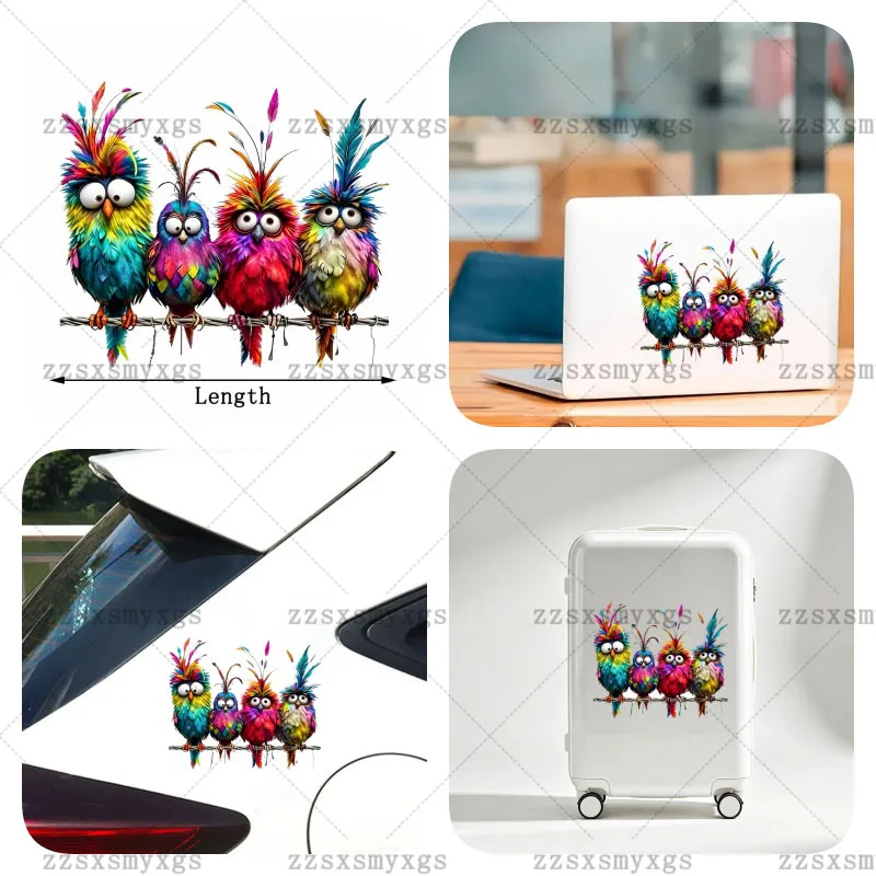 Personalized Cartoon Owl Creative Car Stickers Fit for car body Bumper Windshield Trunk Laptop Vinyl Decal Car Accessories