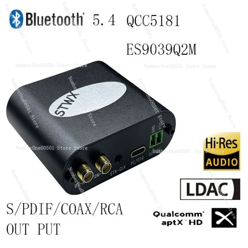 

Bluetooth 5.4 ES9039 DSD USB to Fiber/Coaxial/Converter Audio Adapter DSD192KHz