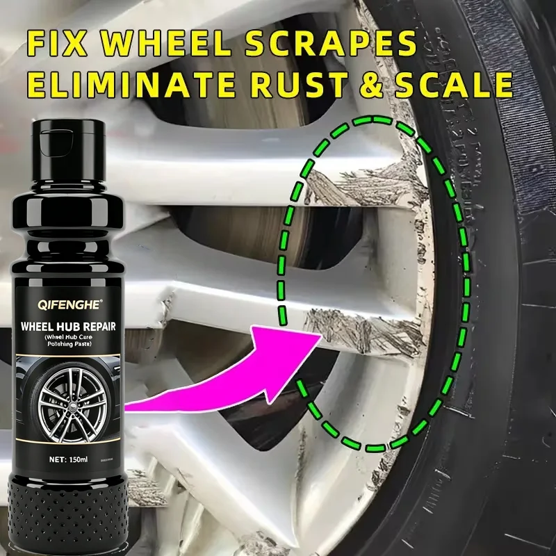 Wheel Hub Repair Polishing Paste Effectively Removes Scratches Restores Luster Inhibits Oxidation Rust Long-Lasting Wheel Rims C