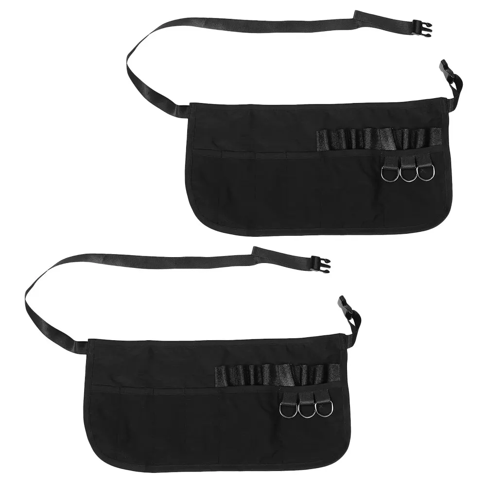 

2pcs Hairdresser Apron Lightweight Large Capacity Storage Hairstylist Tool Holder Salon Scissor Organizer Wear Resistant
