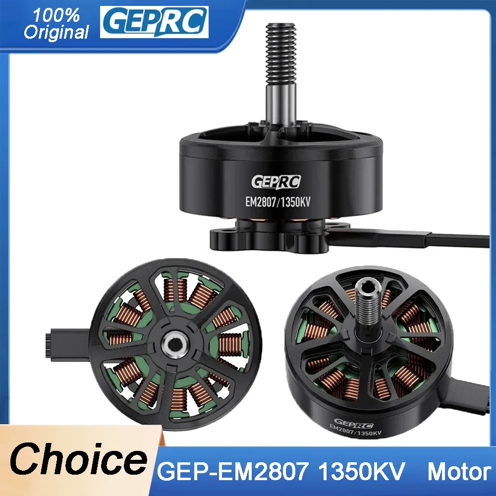 

EM2807 Бесщеточный двигатель Geprc 1350KV для 6S LiPo 6-7 дюймов FPV Дроны для фристайла с высоким крутящим моментом DIY Запчасти дальнего действия 1
