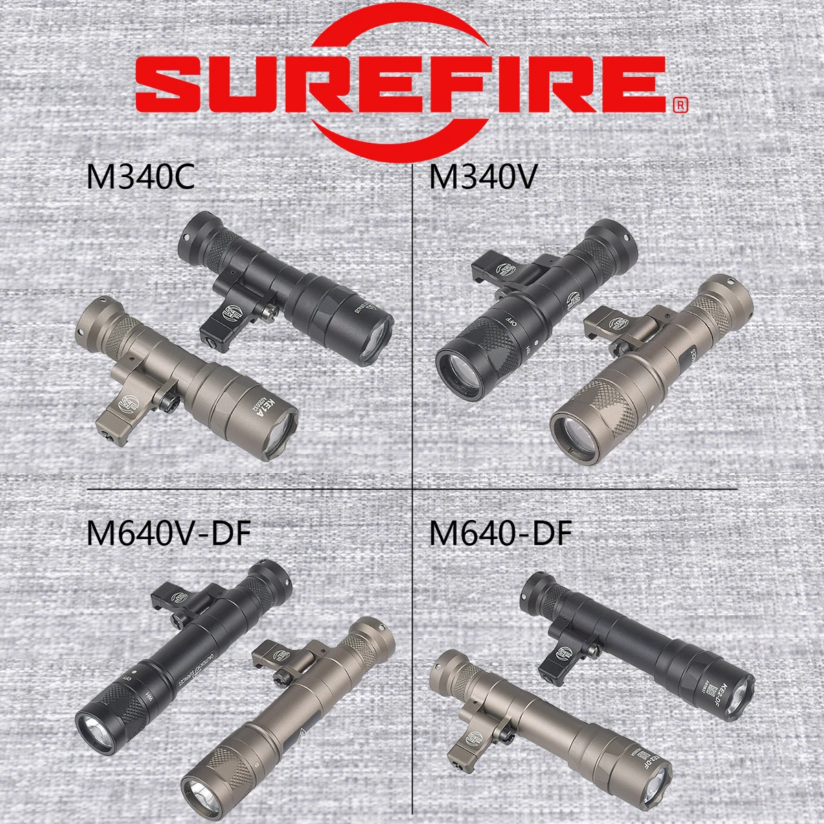 

SureFire Offset M340C M640DF M340V M640V Scout Flashlight LED Airsoft 20mm Rail Mount Light M-lok Rail Adapter
